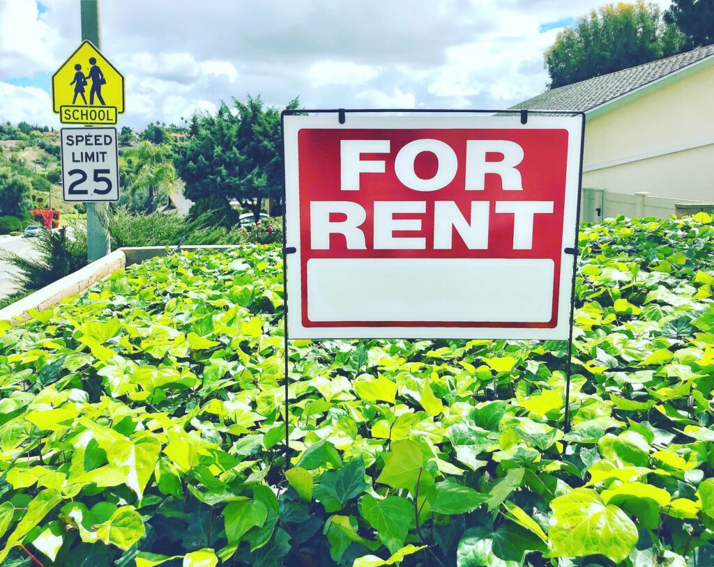 For rent signs are popping up everywhere nowadays